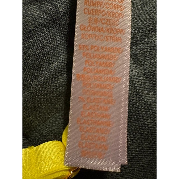 Savage X Fenty Yellow Eyelet Broderie Lace Halter Bralette Medium NWT - Picture 6 of 8